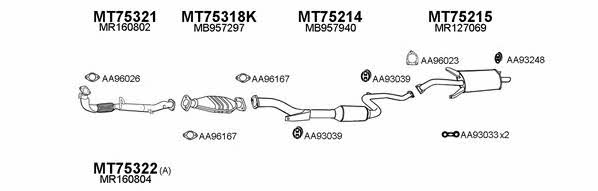  750032 Exhaust system 750032