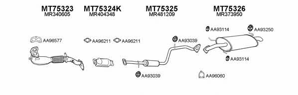  750033 Exhaust system 750033