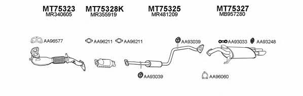  750034 Exhaust system 750034