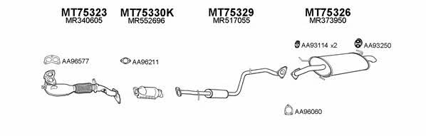  750035 Exhaust system 750035