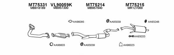  750036 Exhaust system 750036