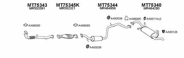  750041 Exhaust system 750041