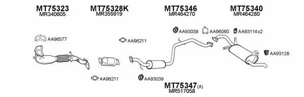  750042 Exhaust system 750042