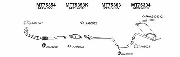  750045 Exhaust system 750045