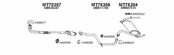  750047 Exhaust system 750047