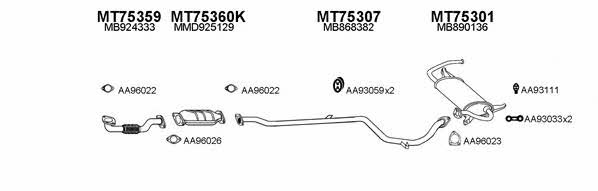  750048 Exhaust system 750048