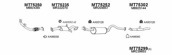  750051 Exhaust system 750051