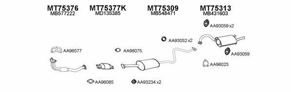  750057 Exhaust system 750057