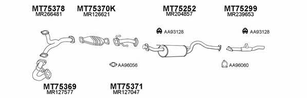  750058 Exhaust system 750058