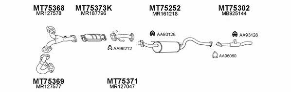  750059 Exhaust system 750059
