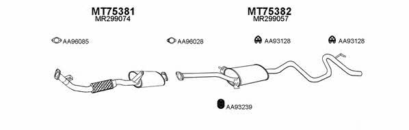  750061 Exhaust system 750061