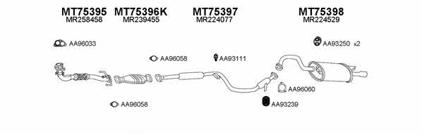  750064 Exhaust system 750064