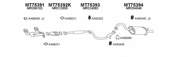  750065 Exhaust system 750065