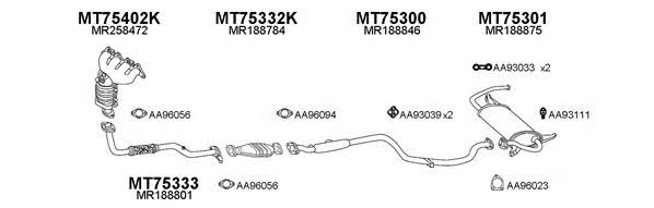  750067 Exhaust system 750067