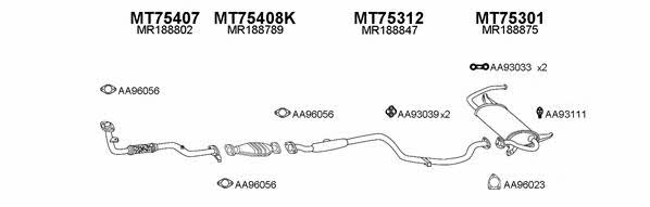  750069 Exhaust system 750069