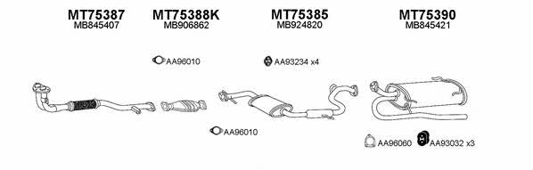  750078 Exhaust system 750078