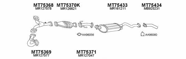  750080 Exhaust system 750080