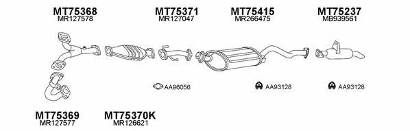  750081 Exhaust system 750081