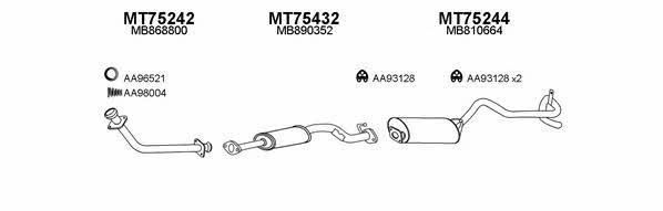  750083 Exhaust system 750083