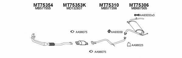  750087 Exhaust system 750087