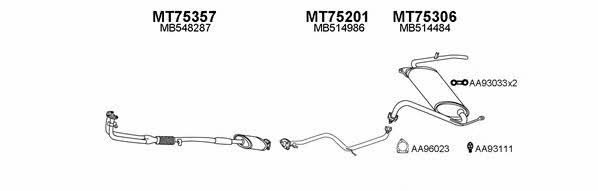  750089 Exhaust system 750089