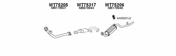 750092 Exhaust system 750092