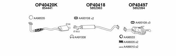  770014 Exhaust system 770014