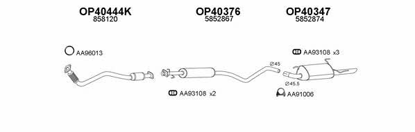  770022 Exhaust system 770022