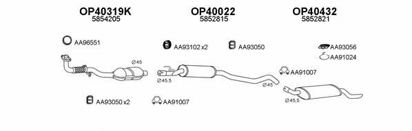  770037 Exhaust system 770037