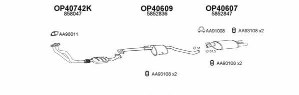  770040 Exhaust system 770040