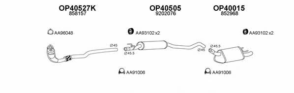  770058 Exhaust system 770058