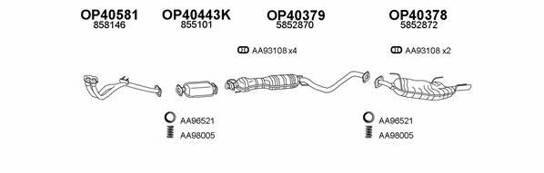  770063 Exhaust system 770063