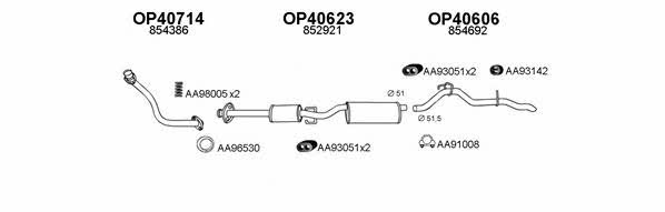  770082 Exhaust system 770082