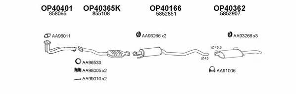  770094 Exhaust system 770094