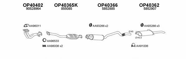  770096 Exhaust system 770096