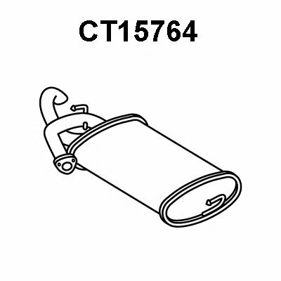 Veneporte CT15764 End Silencer CT15764