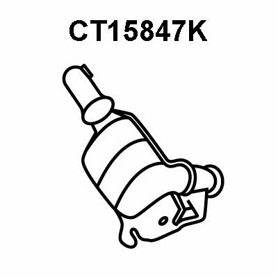 Veneporte CT15847K Catalytic Converter CT15847K