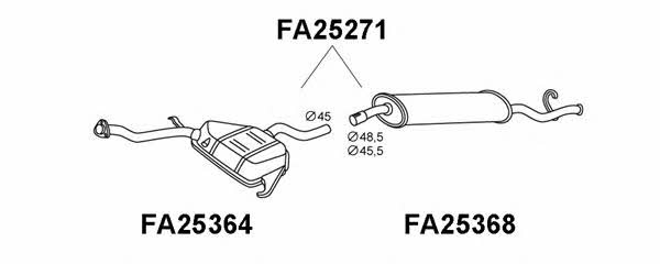 Veneporte FA25271 End Silencer FA25271