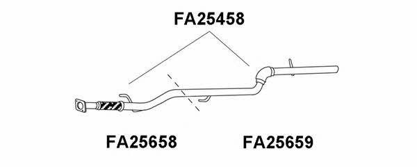 Veneporte FA25458 Exhaust pipe FA25458