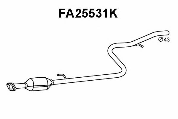Veneporte FA25531K Catalytic Converter FA25531K