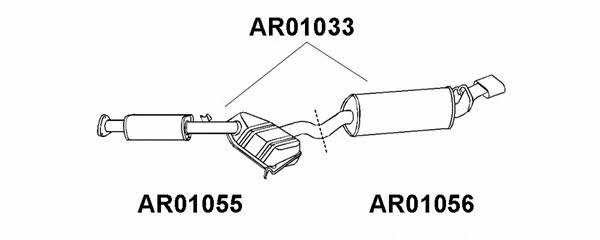 Veneporte AR01055 Central silencer AR01055