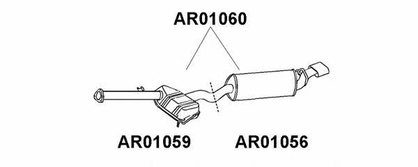 Veneporte AR01059 Central silencer AR01059