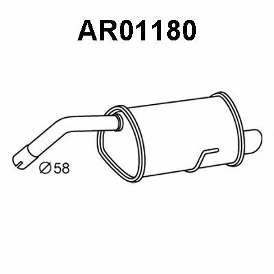 Veneporte AR01180 End Silencer AR01180