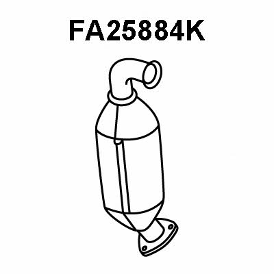 Veneporte FA25884K Catalytic Converter FA25884K