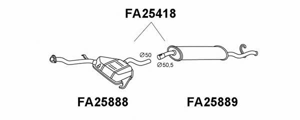 Veneporte FA25889 End Silencer FA25889