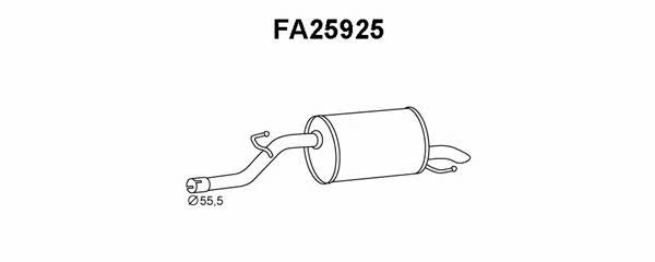 Veneporte FA25925 End Silencer FA25925