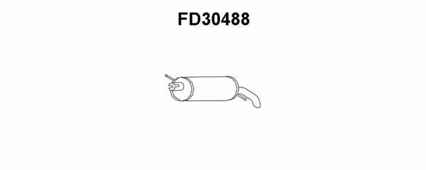 Veneporte FD30488 End Silencer FD30488
