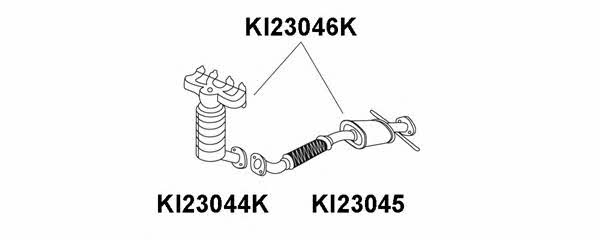 Veneporte KI23046K Catalytic Converter KI23046K
