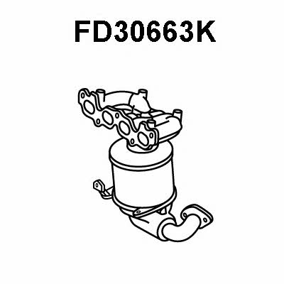 Veneporte FD30663K Catalytic Converter FD30663K