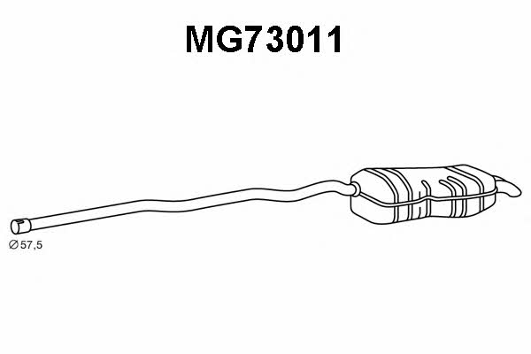 Veneporte MG73011 End Silencer MG73011